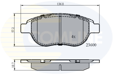 Деталь COMLINE CBP01038