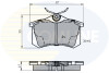Гальмівні колодки, дискове гальмо (набір) COMLINE CBP0108 (фото 1)