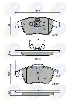 Деталь COMLINE CBP02001