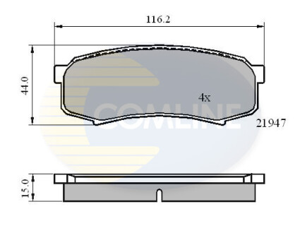 Деталь COMLINE CBP0404