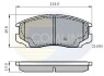 Гальмівні колодки, дискове гальмо (набір) COMLINE CBP0415 (фото 1)