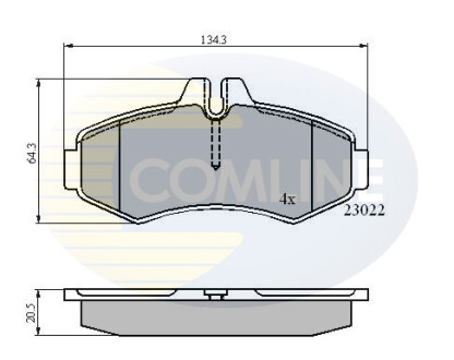 Деталь COMLINE CBP0480