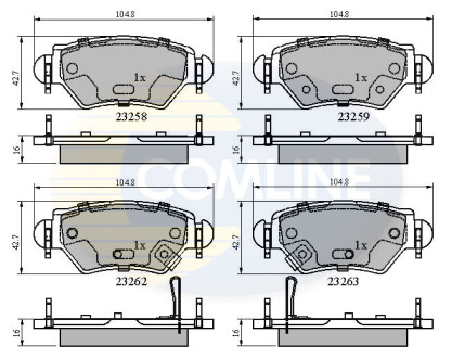 Деталь COMLINE CBP31504