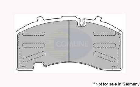 Гальмівні колодки, дискове гальмо (набір) COMLINE CBP9062K