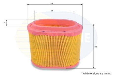 Фільтр повітряний COMLINE CHY12263