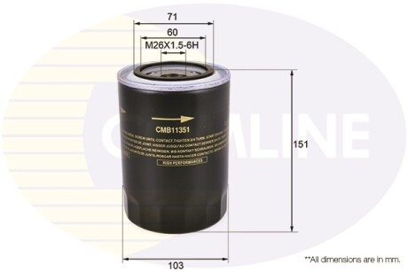 Фільтр масла COMLINE CMB11351