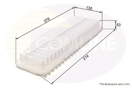 Фільтр повітряний COMLINE CTY12075