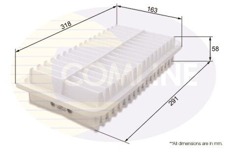 Фільтр повітряний COMLINE CTY12250