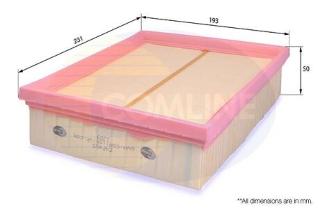 Фільтр повітряний COMLINE EAF455