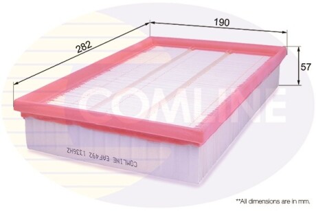 Фільтр повітряний COMLINE EAF492