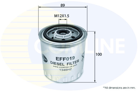 Фільтр палива COMLINE EFF019