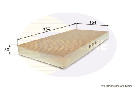 Фільтр повітря (салону) COMLINE EKF116