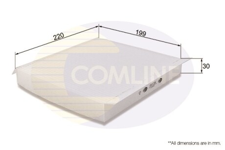 Фільтр повітря (салону) COMLINE EKF206