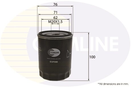 Фільтр масла COMLINE EOF008