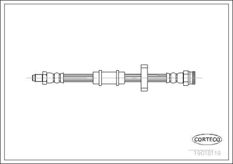 Шланг гальмівний CORTECO 19018119