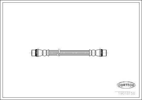 Гальмівний шланг CORTECO 19018158