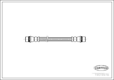 Шланг гальмівний CORTECO 19019978