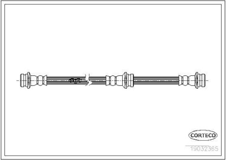 Шланг гальмівний CORTECO 19032365 (фото 1)