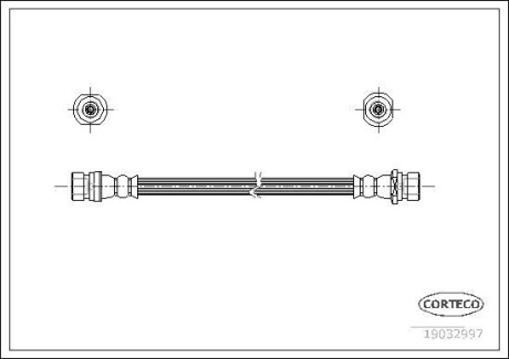 Шланг гальмівний CORTECO 19032997 (фото 1)