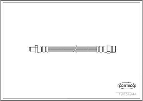 Шланг гальмівний CORTECO 19034944