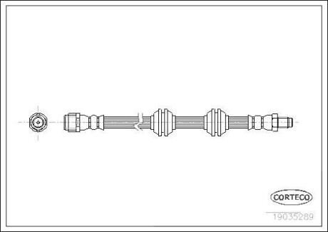 Шланг гальмівний CORTECO 19035289