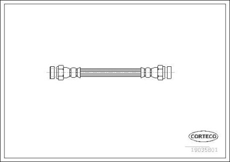 Шланг гальмівний CORTECO 19035801
