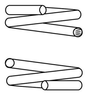 Пружина подвески задняя (кратно 2) Ford Focus II 1.4-2.0 (04-) CS Ger CS Germany 14504154