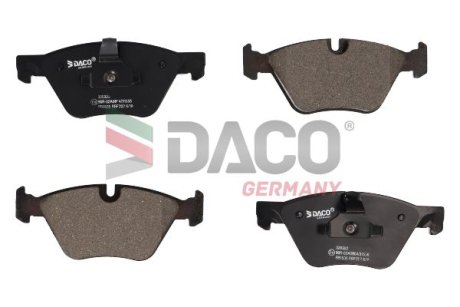 Колодки гальмівні дискові пер. DACO Germany 320322