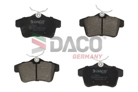 Колодки гальмівні дискові зад. DACO Germany 320605