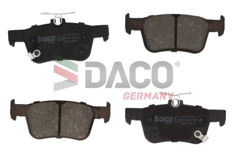 Колодки гальмівні дискові зад. DACO Germany 321205