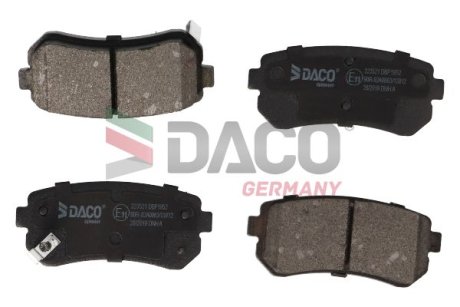 Колодки гальмівні дискові зад. DACO Germany 323521