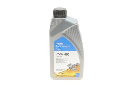 Олива трансмісійна GEAR OIL 5 75W80 1L Delphi 28344397 (фото 1)