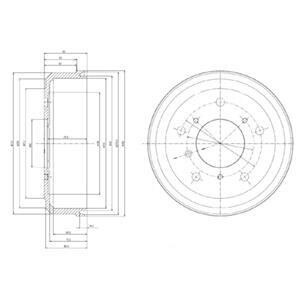Барабан гальмівний Delphi BF166