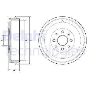 Гальмівний барабан Delphi BF503