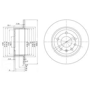 Диск гальмівний Delphi BG2381