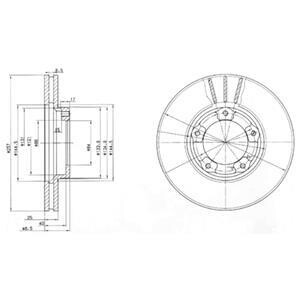 Диск гальмівний Delphi BG2423