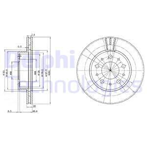 Диск гальмівний Delphi BG2425