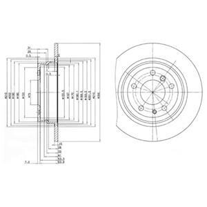 Диск гальмівний Delphi BG2431