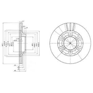 Гальмівні(тормозні) диски Delphi BG2561