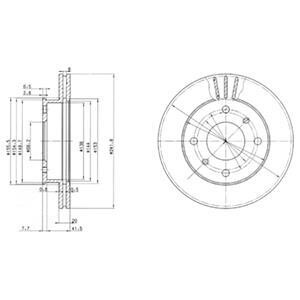 Диск гальмівний Delphi BG2632