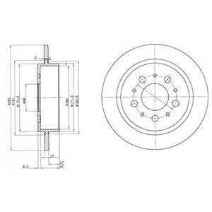 Диск гальмівний Delphi BG2718