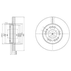 Гальмівні(тормозні) диски Delphi BG2765