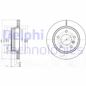 Диск гальмівний Delphi BG3041C