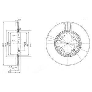 Гальмівні(тормозні) диски Delphi BG3063