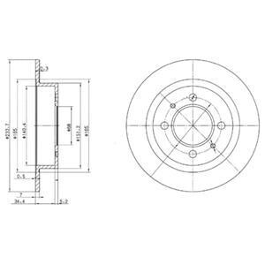 Диск гальмівний Delphi BG3126