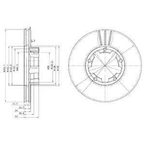 Гальмівний диск Delphi BG3245