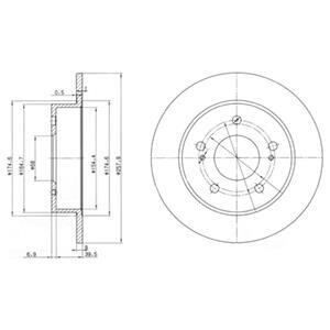 Гальмівні(тормозні) диски Delphi BG3248