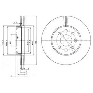 Комплект гальмівних дисків Delphi BG3334