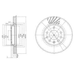 Гальмiвнi диски Delphi BG3405C (фото 1)