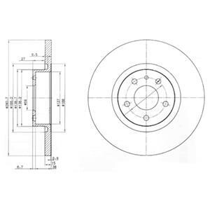 Гальмівні(тормозні) диски Delphi BG3420